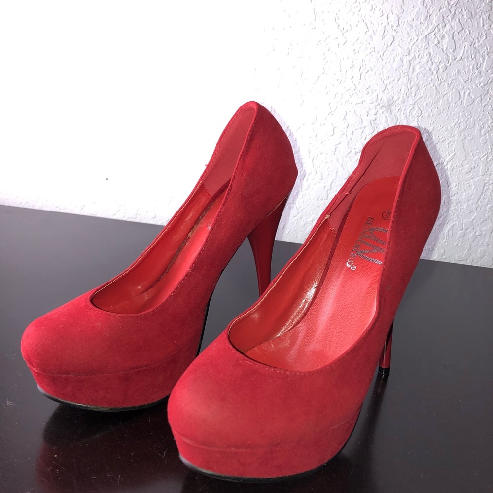 Red High Hills UNSENSORED Size 6